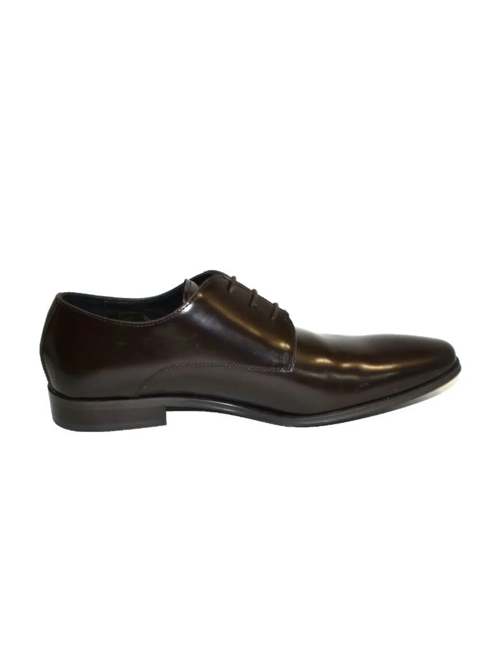 New Versace Collection Scarpe Leather Derby Shoe Dark Brown Size 11.5 DD25
